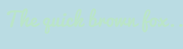 Image with Font Color BAE5C8 and Background Color BADCE3
